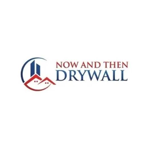 Now and Then Drywall logo design by LogoOrbit