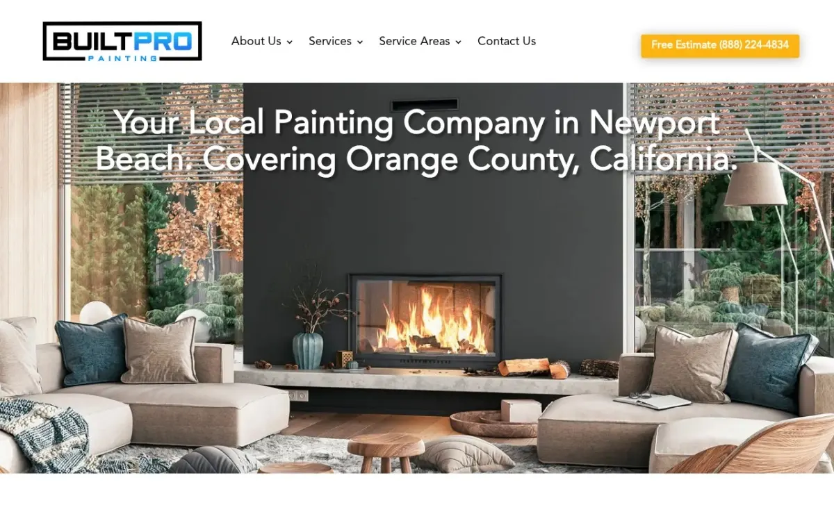 The Expert Painting Company in Newport Beach, OC website as built