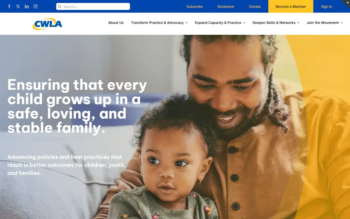 The CWLA website as built