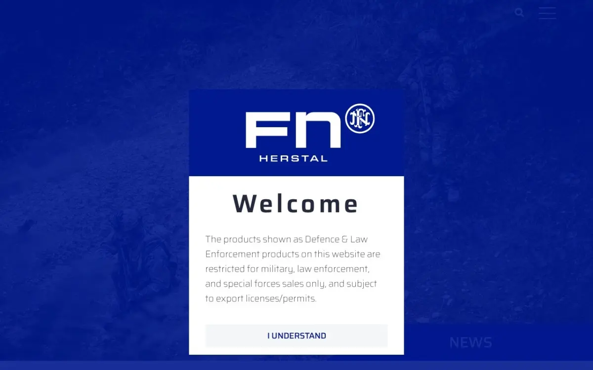 The FN HERSTAL website as built
