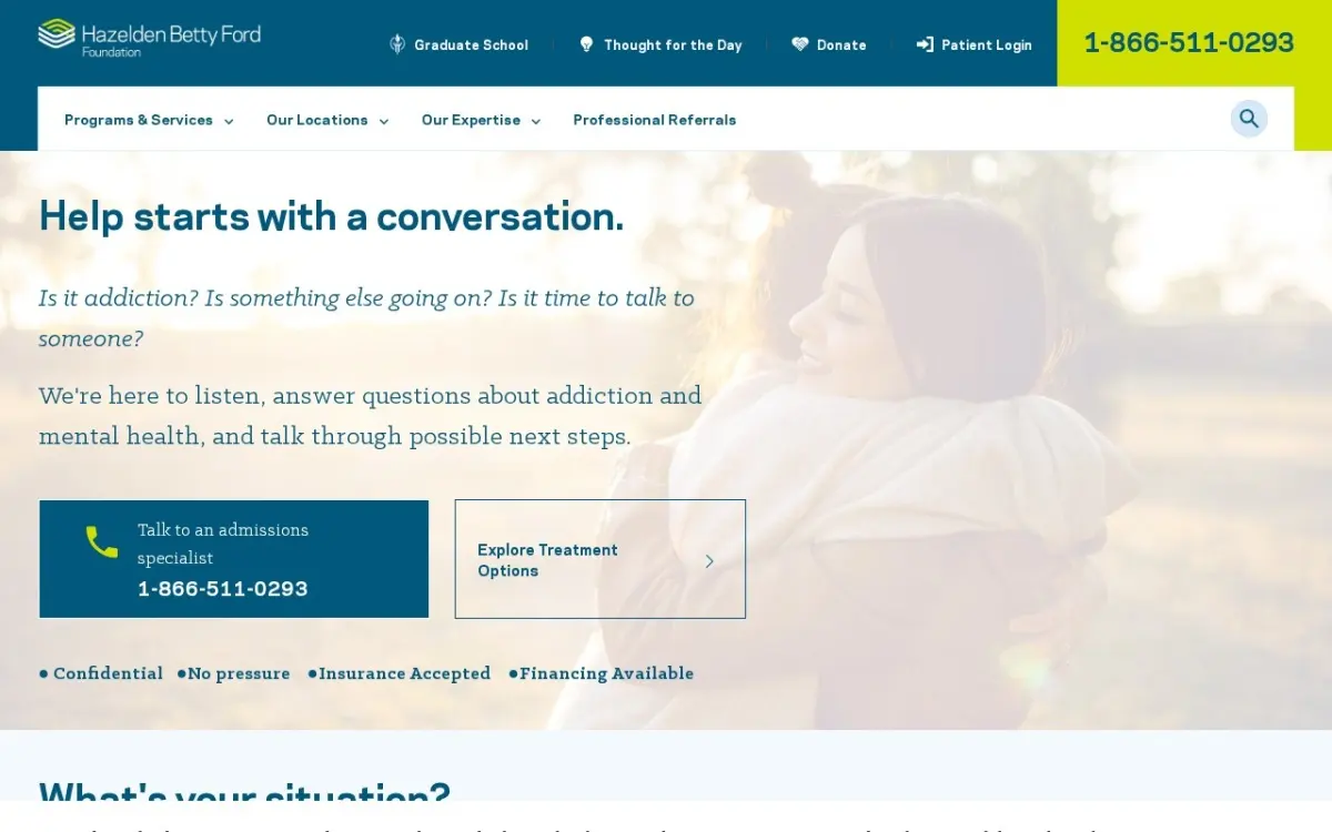 The Substance Abuse Recovery & Mental Health Treatment website as built