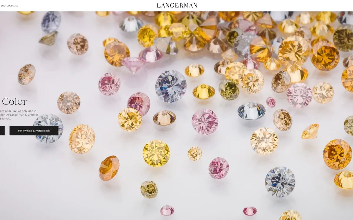 The Langerman Diamonds website as built
