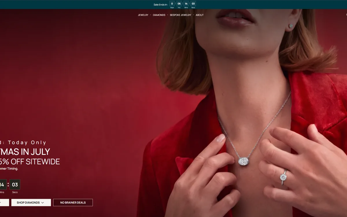 The Price Leader in Diamonds & Fine Jewelry. website as built