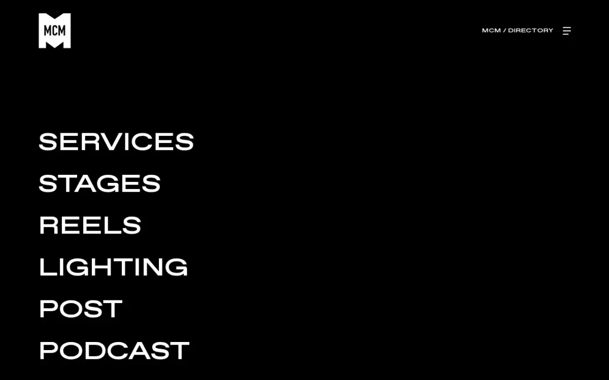 The MCM website as built