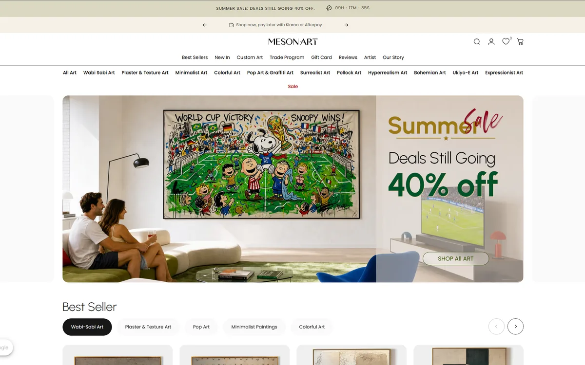 Meson Art website