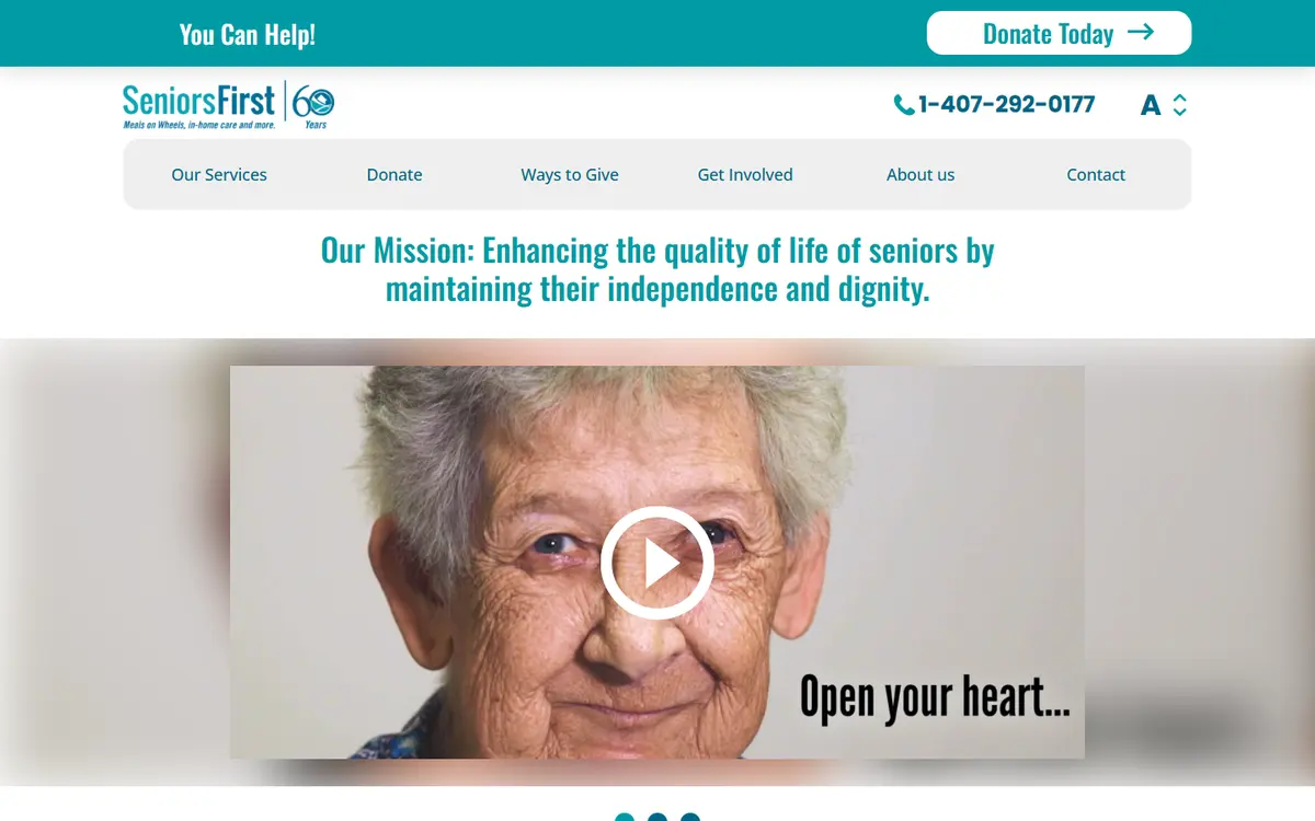 Seniors First Seniors First website