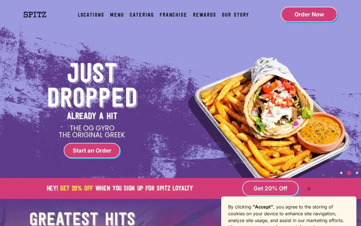 The Spitz website as built