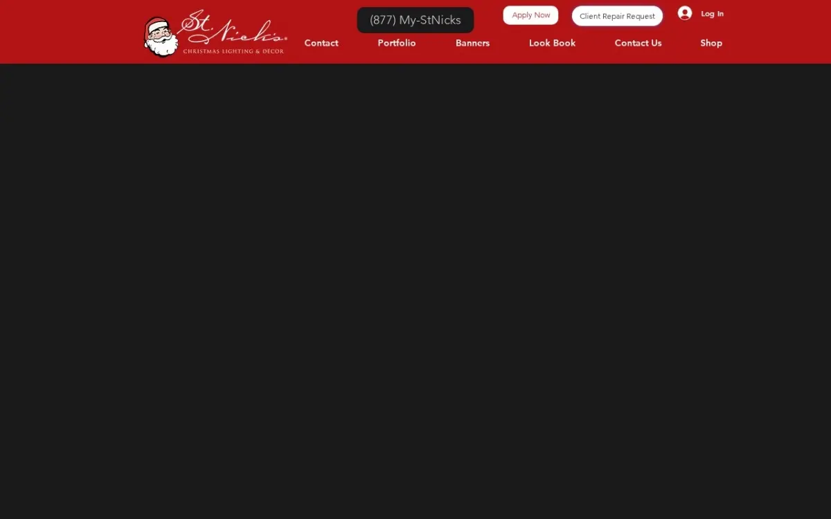 The St. Nick’s website as built