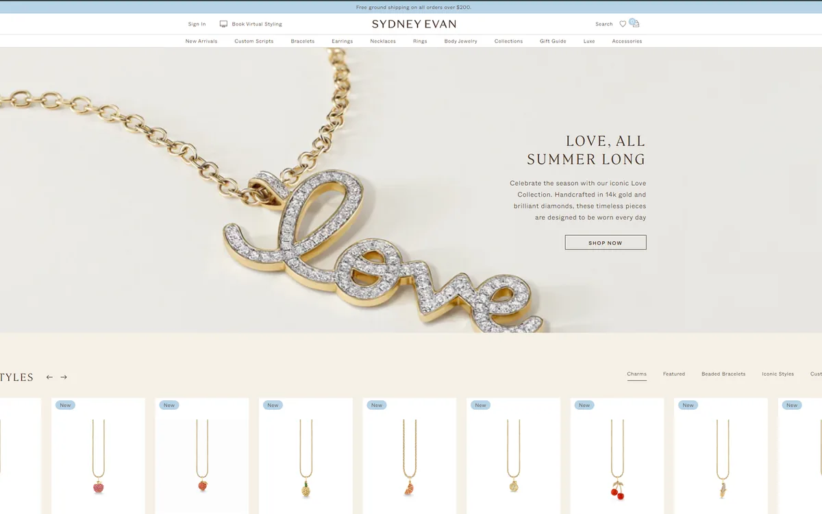 The Sydney Evan website as built