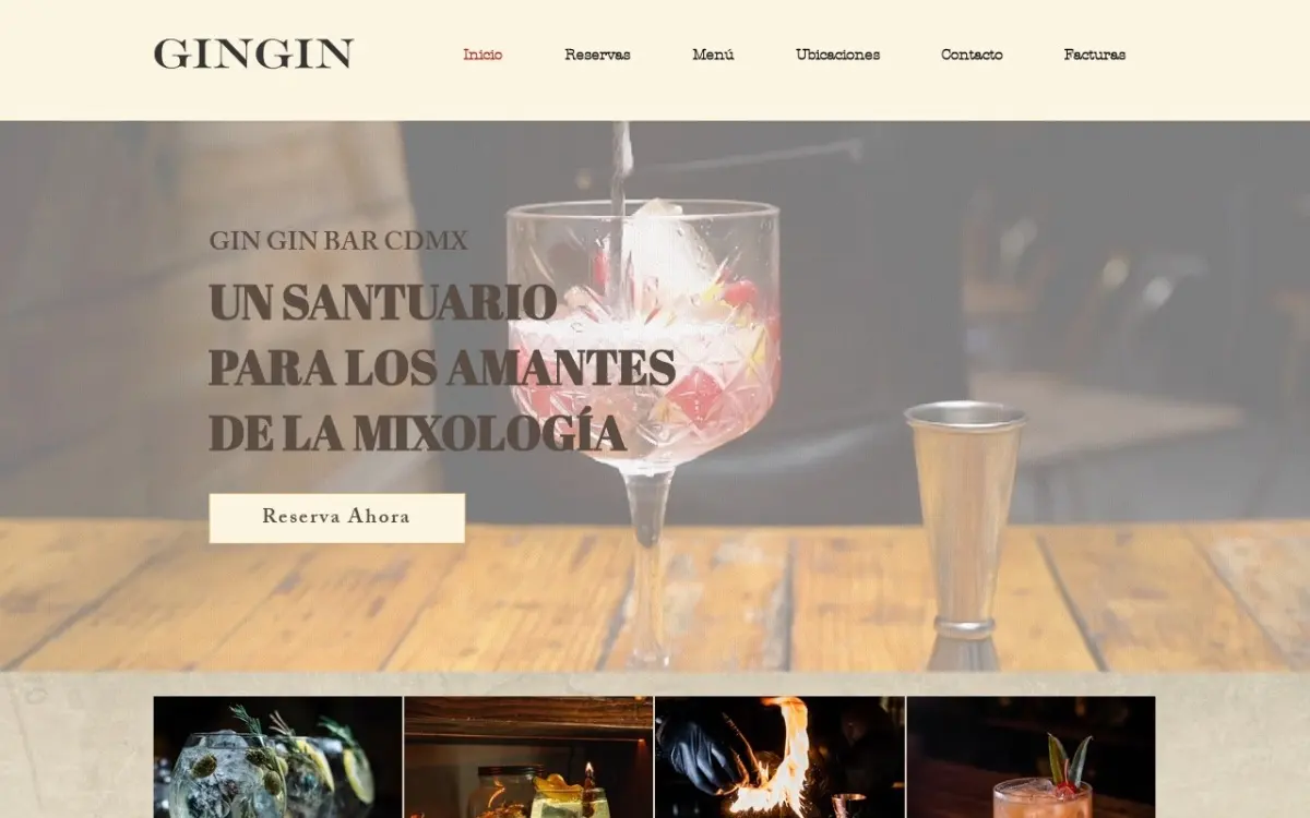 The Gin Gin website as built