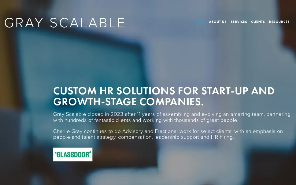 The Gray Scalable website as built