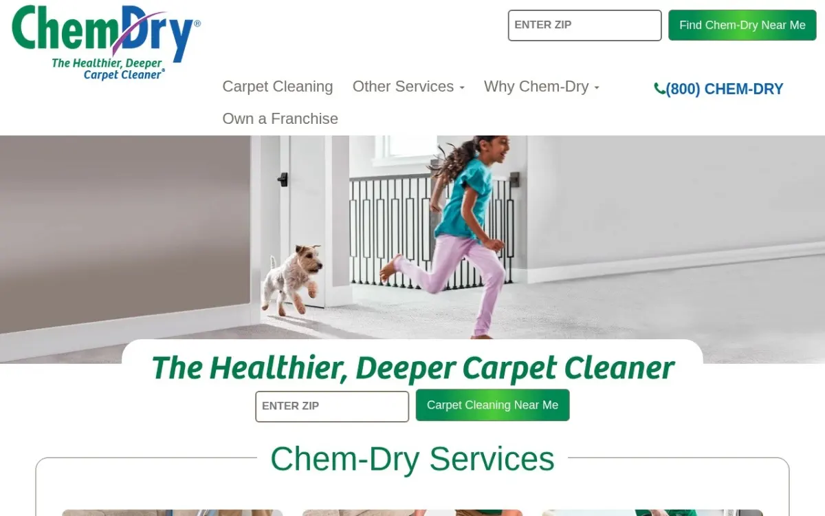 The Chemdry website as built