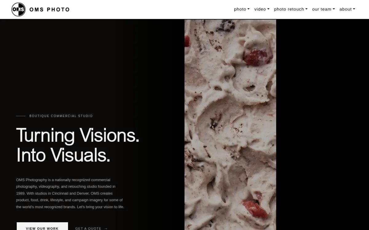 The OMS Photo website as built
