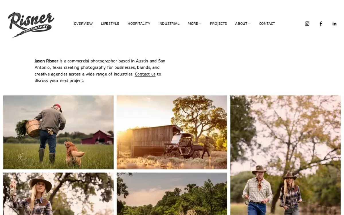 The Risnerphoto website as built
