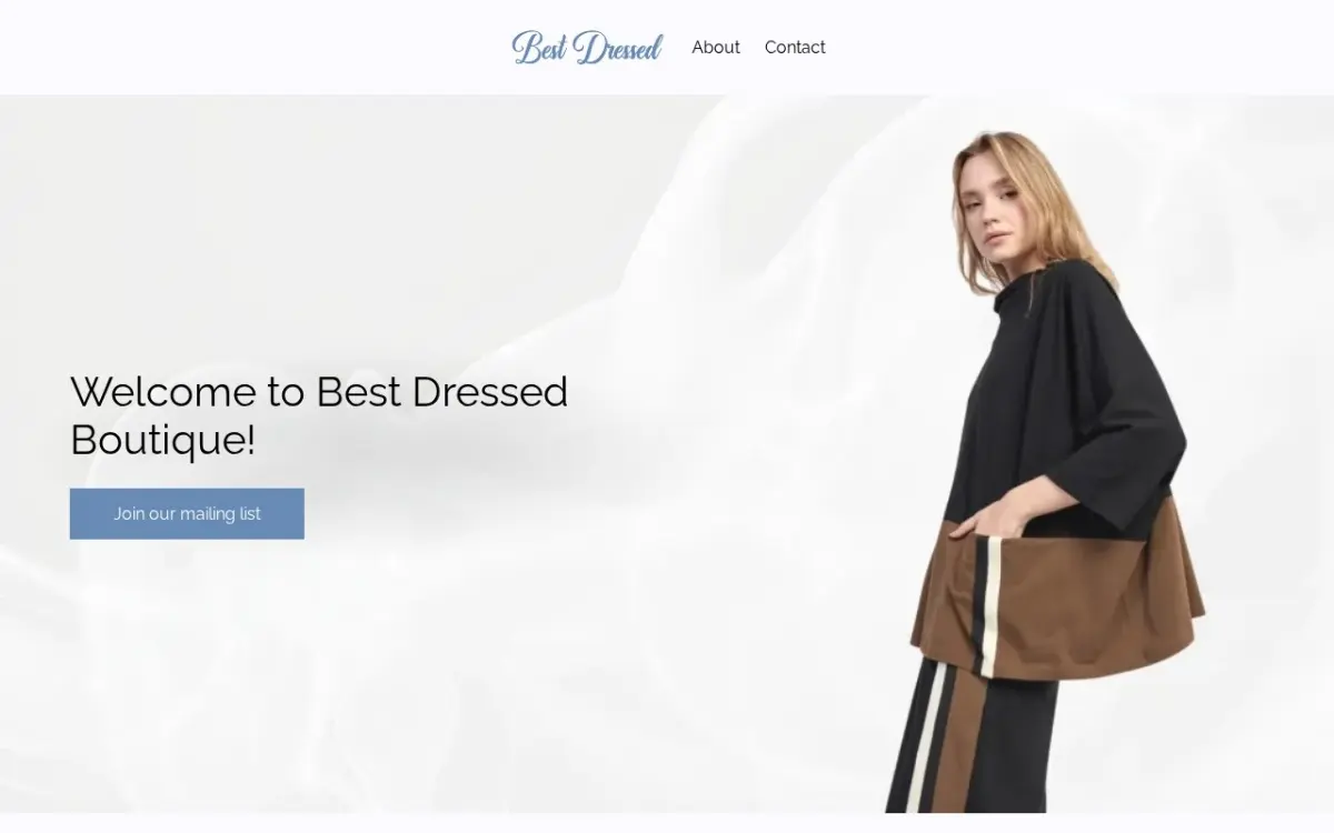 The Women's Clothing in North Atlanta, GA website as built