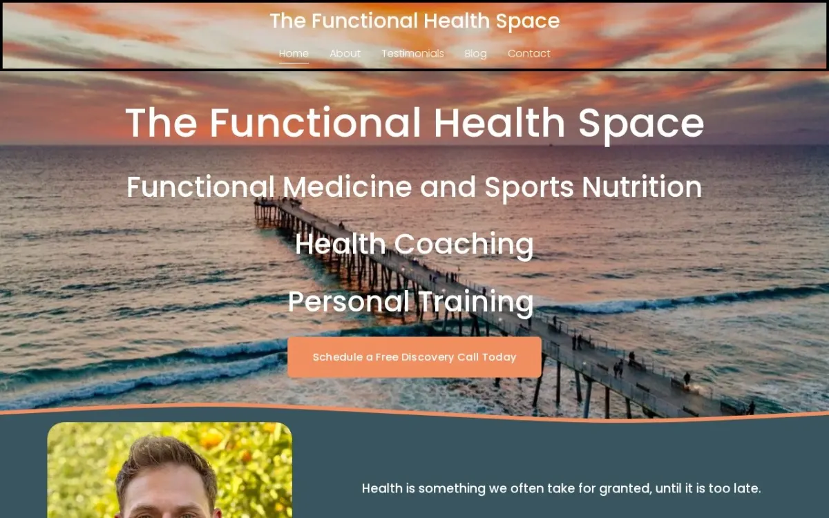 The The Functional Health Space website as built
